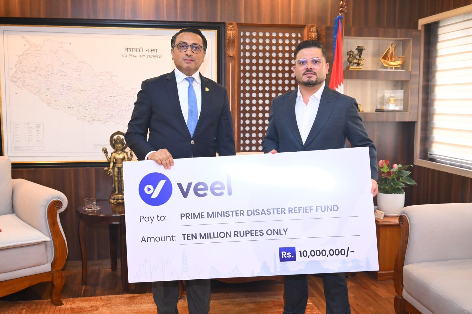 Veel Donates Rs. 1 Crore to Flood Relief Fund