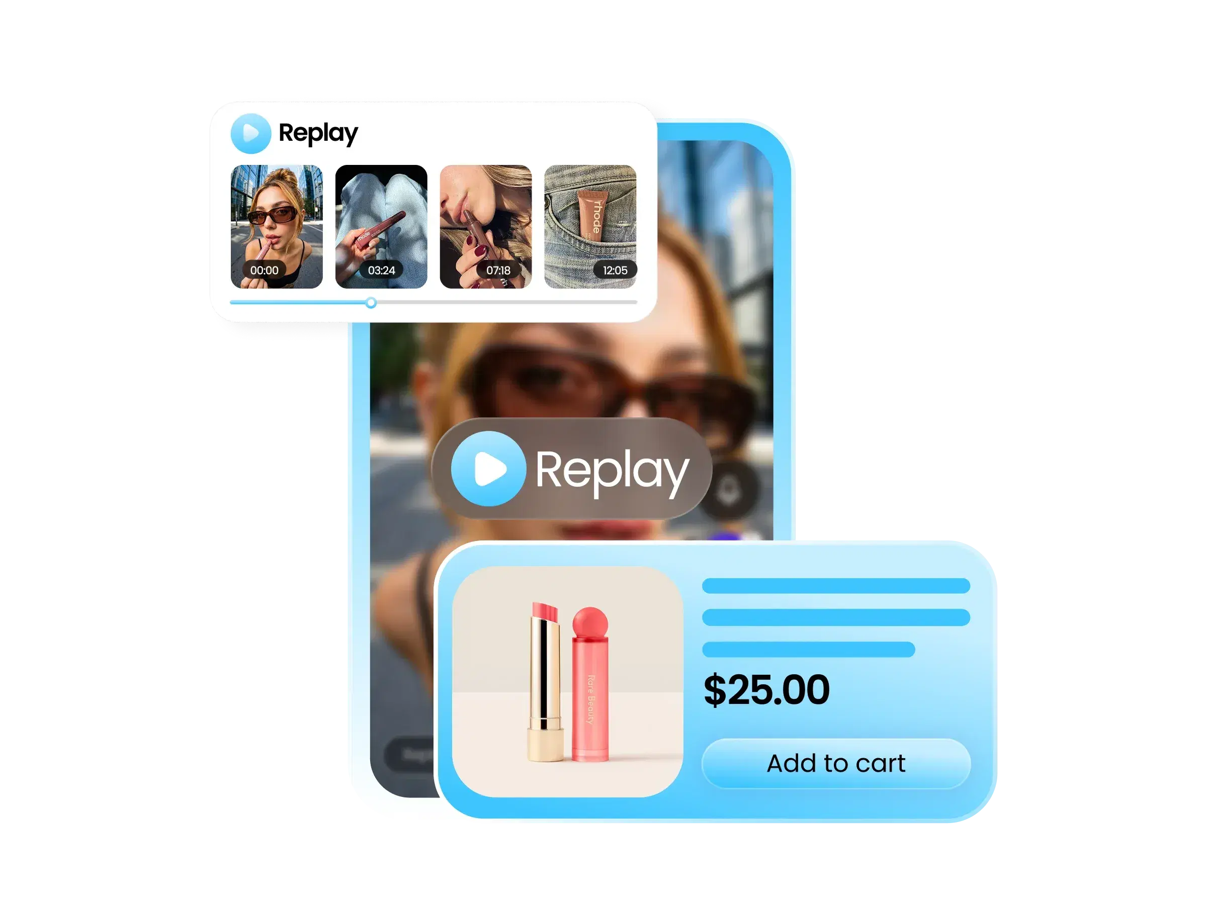 Keep product discovery going with shoppable replay